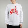 Jordan Sweatshirts Men's White Crew Neck Moderate Regular BV6007-100
