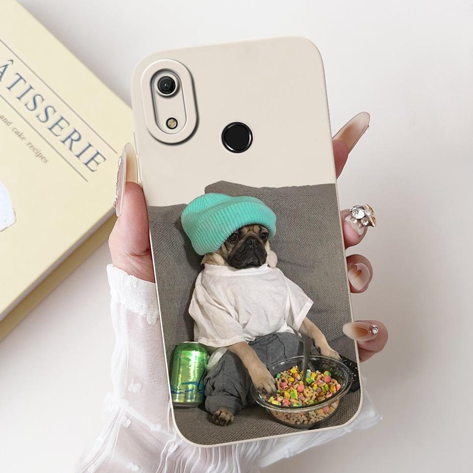 For Huawei Y6 Y6s Y6 Prime 2019 Case Stylish Painted Soft Silicone TPU Phone Back Cover For Honor 8A Prime Pro 2020 Funda Coque