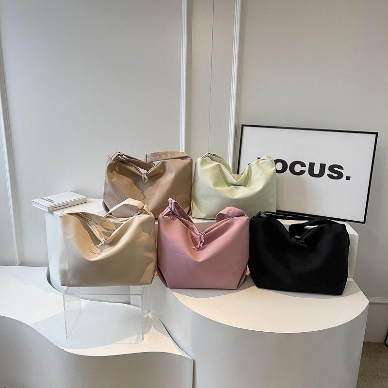 Crossbody Women's Bag Customization Solid Color Simple Casual Versatile Large Capacity Shoulder Crossbody Bag College Student Class Tote Bag