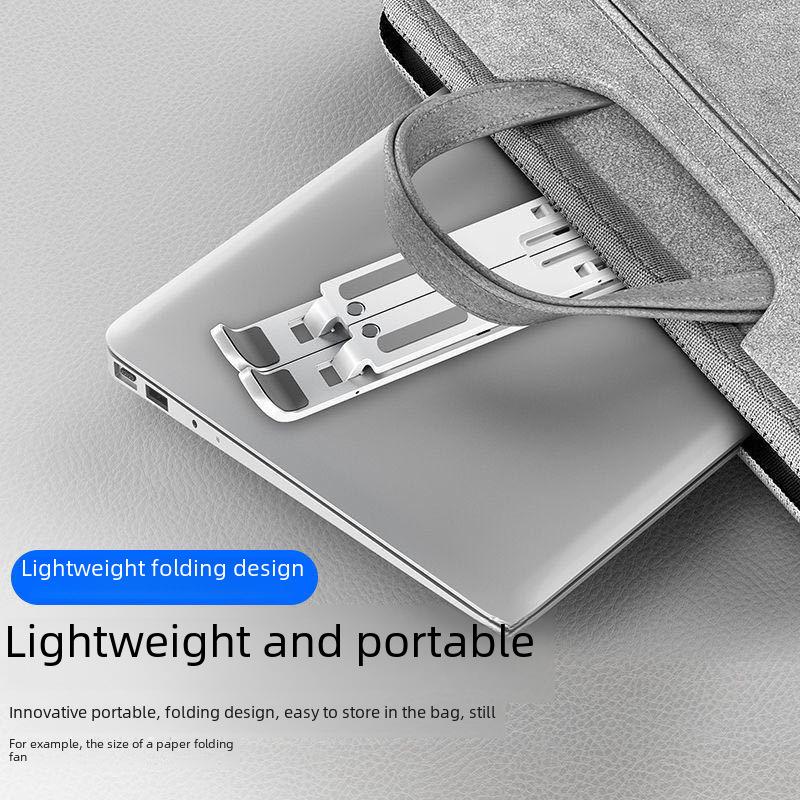 Adjustable Height Plastic Laptop Stand for Stable Support and Storage