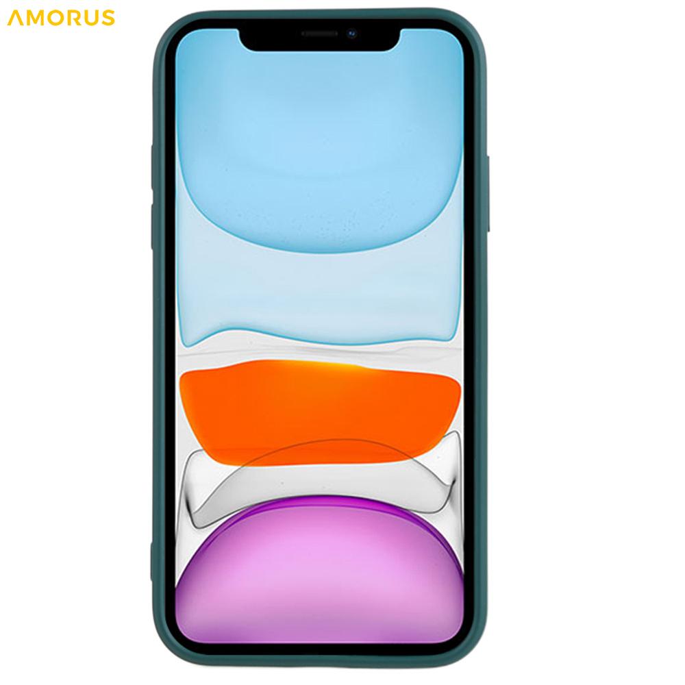 For iPhone 11 Case Precise Cutouts TPU Fiber Lining Shockproof Phone Cover
