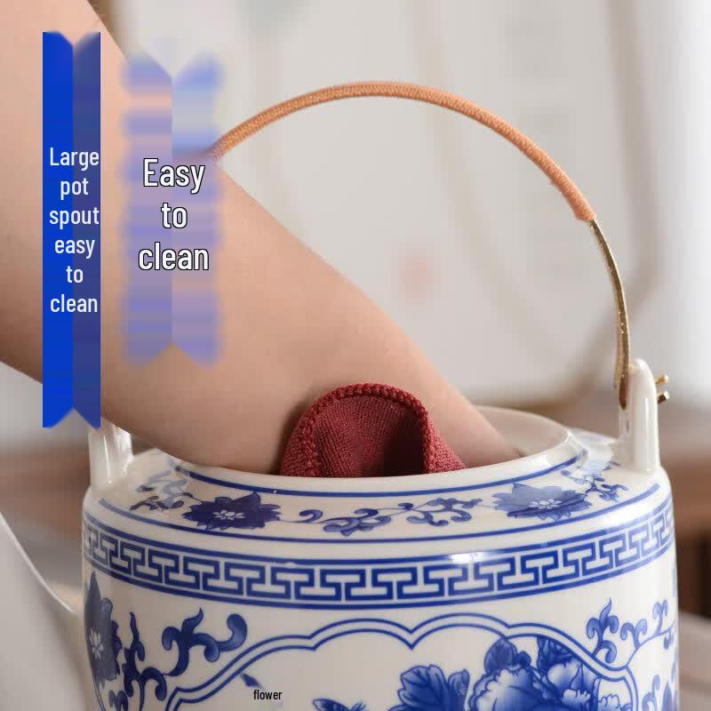 UOOSO Blue & White Ceramic Teapot
