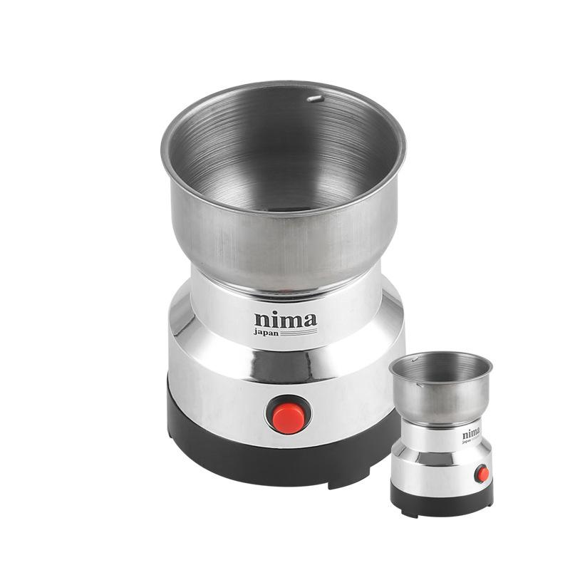 

Mini Electric Grinder 300ml Ultrafine Pulverizer for Baby Food Coffee Spice Pepper Grain Mill with 2/4 Blades for Household Use EU світло-сірого кольору