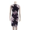 GRAXIA Cabaret Midi Hostess Floral Black x Floral Size M Dress, Dress, Sleeveless, Cache-Coeur, Dress, Hostess, Club, Lounge, Print, Slit,
