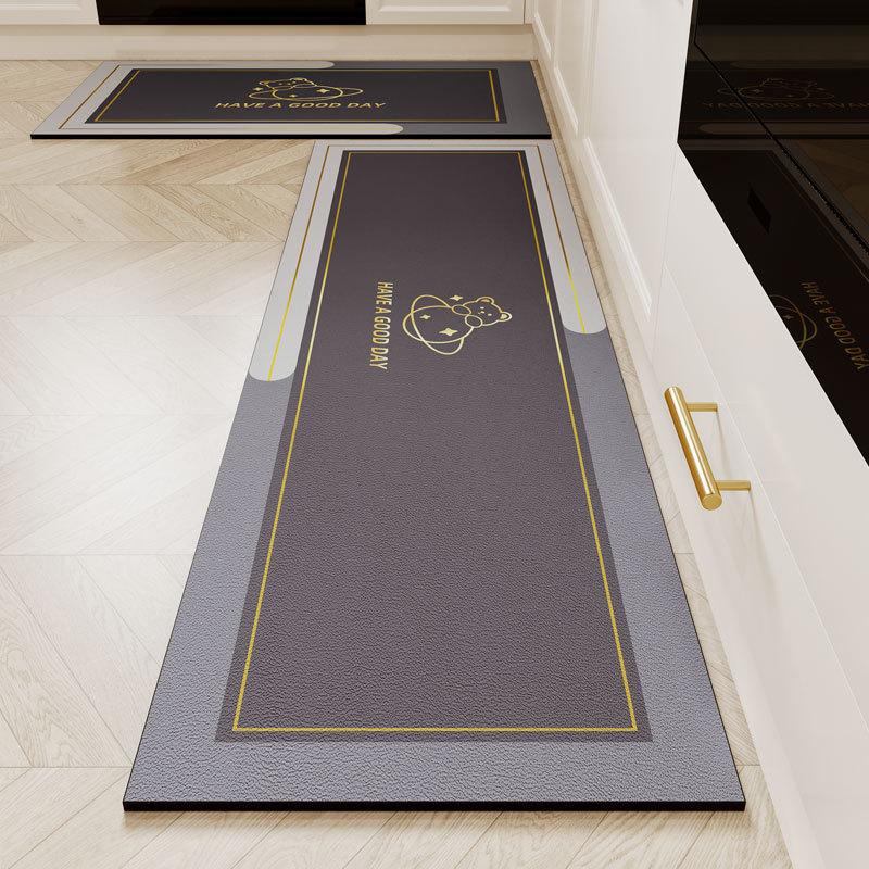 

Современный простой водопоглощающий и нескользящий кухонный коврик для дома, маслостойкий и простой в изготовлении коврик для ресторана 40 * 60Cm