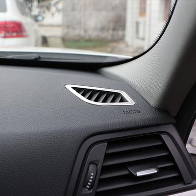 For BMW 3 Series F30 2013-2018 LHD Dashboard AC Vent Frame Air Conditioning Outlet Cover Stainless Trim Decoration Sticker LHD