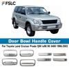 Door Handle Bowl Cover ABS Chrome Car Accessory For Toyota Land Cruiser Prado Fj90 Lc90 90 3400 1996-2002 Trim Paste Style
