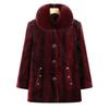 Winter Thermal Coat, Winter Velvet Thickened Women's Coat, Mink Old Lady Cotton-padded Coat