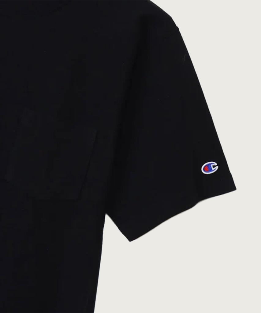 CHAMPION Reverse Weave Loose Fit Pocket Short Sleeve T-Shirt Black