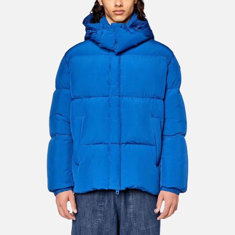 DIESEL Down Jackets Men's Blue Hooded Moderate Other A106010AEAI-8EK