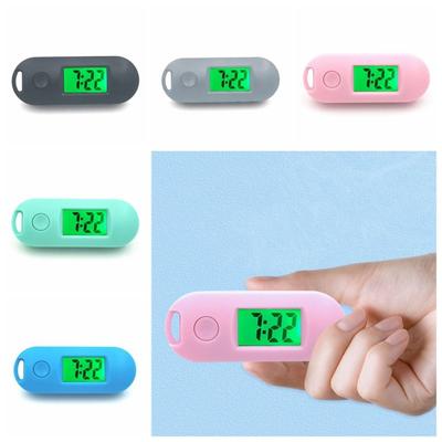 Oval Watch Digital Electronic Clock Keychain Key Display Mini LED Digital Clock  Quiet Test
