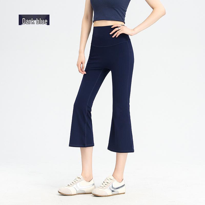 Women s Micro-Flare Yoga Pants: Elastic, Shaping, and Perfect for Summer Fitness, Running, and Dance. 2XL (Weight: 135-150 lbs)