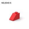 20Pcs   MOC Parts 3040 Slope 45° 2 X 1 Compatible Bricks DIY Assmble Building Blocks Particle Kid Puzzle Brain Toy Gift