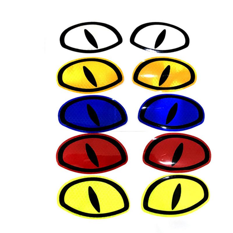 Safety Warning Tape Eyes Styling Car Reflective Sticker Car Decorate Sticker Rear Bumper Safety Reminder Car Sticker Accessories
