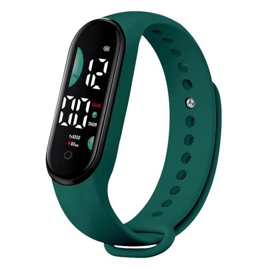 M9 Electronic Watch LED Touch Control Waterproof Casual Multifunctional Week Time Display Lightweight Men Women Unisex Sports Bracelet for Kids