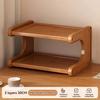 2/3-tier Bamboo Desktop Water Cup Holder/storage Rack/organizer/wooden Desktop Storage Rack