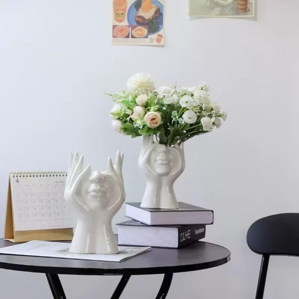 Multifunctional Storage Bucket Creative Plastic Vase Nordic Style Pen Holder Student Supplies