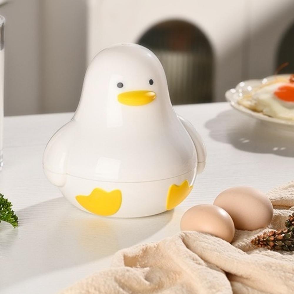 Cute Duckling Food Grade Steamer Plastic Steamer Box Creative Microwave Egg Steamer Microwave