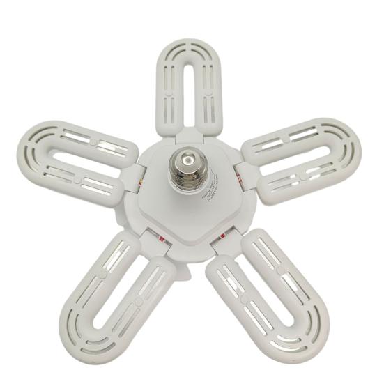 Ceiling Fan Light with E27 Socket 5-Blade LED Fan Lamp with Remote 3 Speeds 3 Color Temperatures Quiet Energy-Saving Modern
