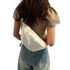 Woman Crossbody Fanny Pack Waist Bag with Adjustable Strap Multiple Zippered Pockets Casual Waist Wallet for Sports Travel Vacation