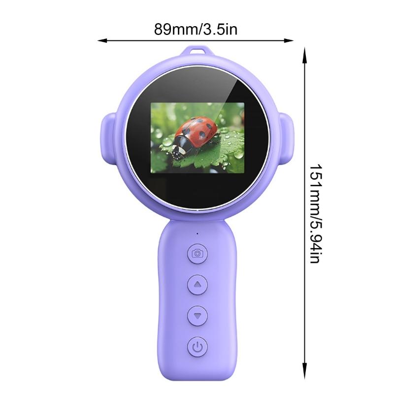 500x Magnification Microscope Handheld Magnifying Glass Support PC Educational Science Toys Pocket Microscopes for Kids