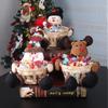 Christmas Candy Plate Decoration Small Bamboo Basket Scene Decoration Props Sugar Basket Desktop Water Apple Basket