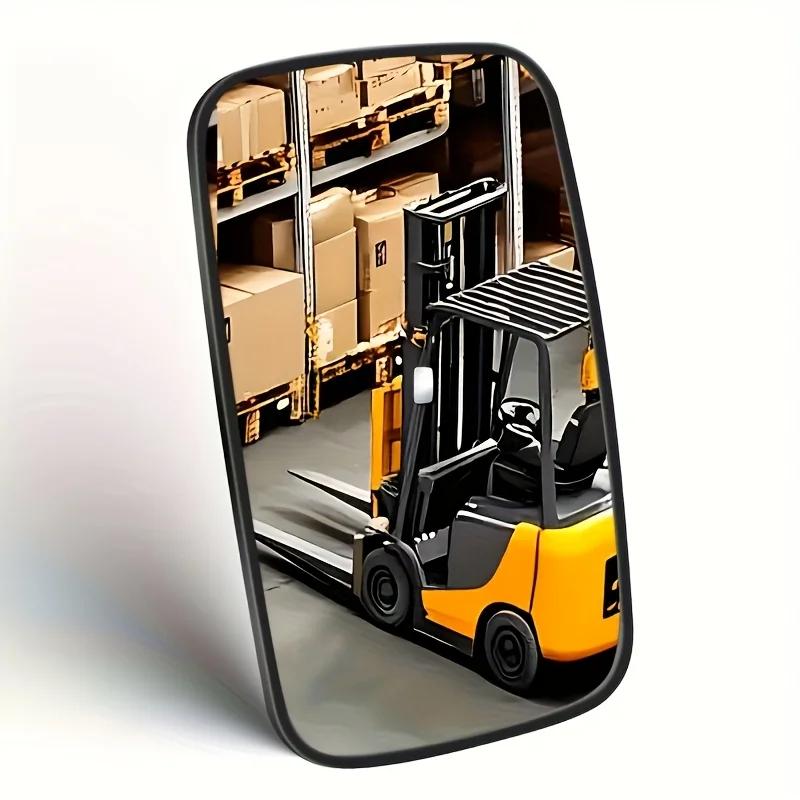 1pc Forklift Rearview Mirror 360 Degree Rotation Side Mirrors and Screw-On Rearview Mirror 1-5T Tractor Mirrors Car Accessories