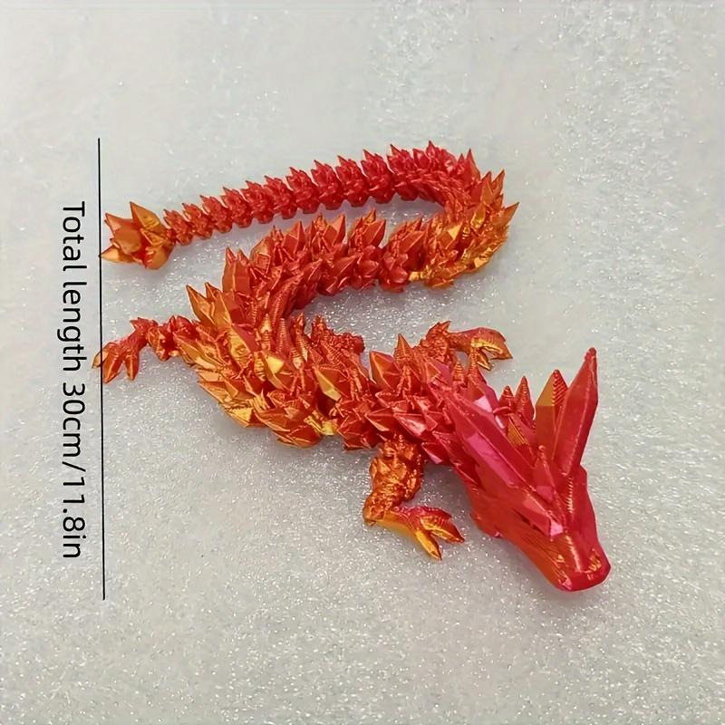 3D Printed Dragon Ornament Desktop Ornament 3d Printed Animals Home Office Craft Printed Figures Christmas Gifts