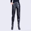 Women's High Waist Wide Leg Loose Velvet Harem Pants - Dark Color, Autumn Winter