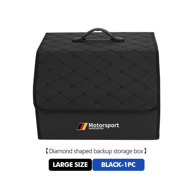 Car Diamond Leather Large Capacity Trunk Storage Box For BMW E84 E87 E90 E91 E92 E93 F10 F20 F30 F40 F15 F25 F26