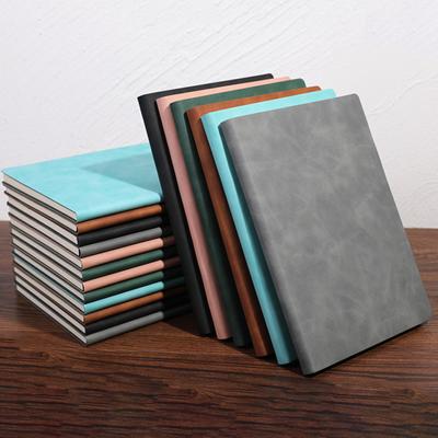 Planner Notebook Thickened Paper Notebook with Bookmark Belt Clear Stripe Daily Notebook for Home School Office