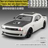 1:18 Dodge Challenger Srt Hellcat Coche Musculoso Americano Moderno Modelo de Coche de Fundición a Presión de Aleación Sonido y Luz Coleccionables Regalos de Cumpleaños