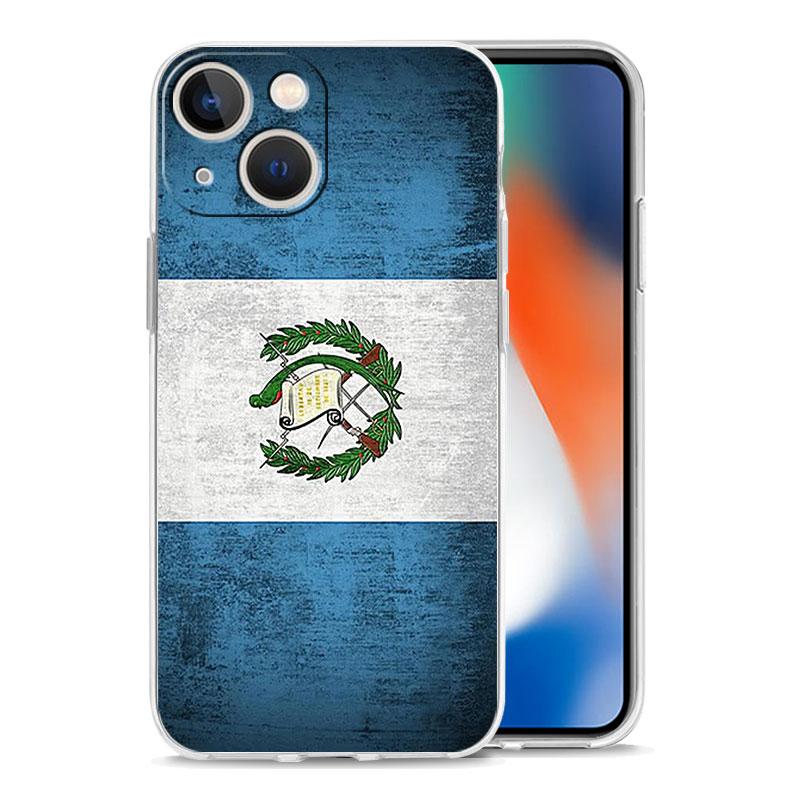 Phone Case For iPhone 17 Air Cases iPhone 16 15 12 13 14 Pro Max SE 7 8 Plus iPhone11 Clear Soft Cover Guatemala Flag