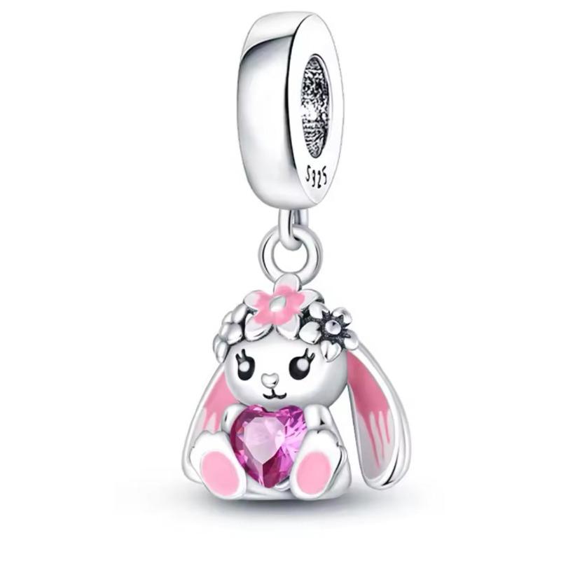 New Copper Cute Pet Series Lucky Cat Snail Penguin Monkey Charm Beads Fit For Original Hand Chain Diy Exquisite Jewelry Acce