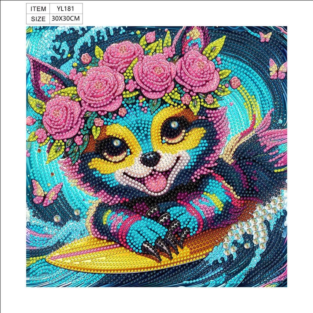 30 * 30 Special-shaped Diamond Painting Full of Diamonds Handmade Sticker Material Package, Diamond Sticker DIY Decorative Painting