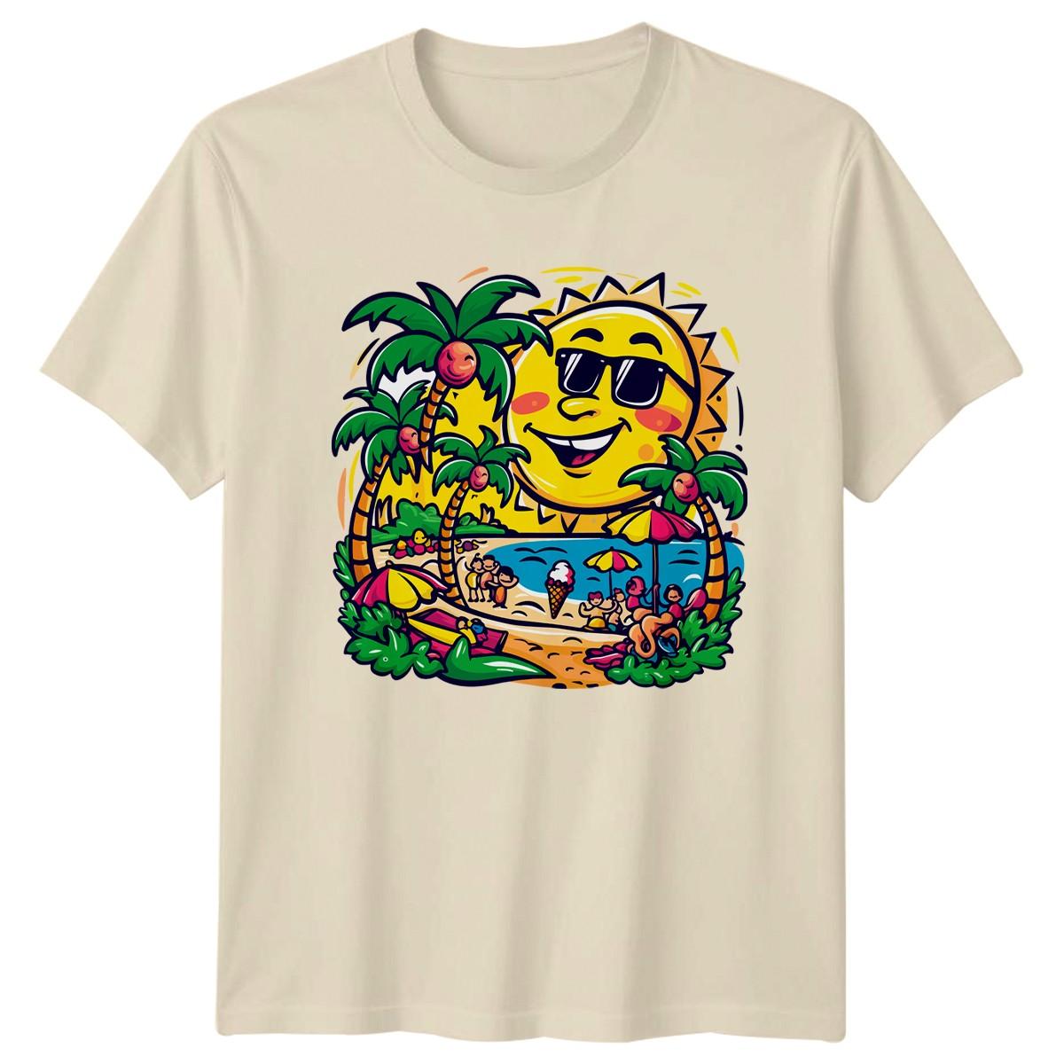 Hello Summer Fun Beach Vacation T-Shirt Beach Tropical Summer Birthday Gift XXXXL