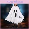 Children Halloween Ghost Skull Cloak With Night Glow For Costume Parties And Stage Performances