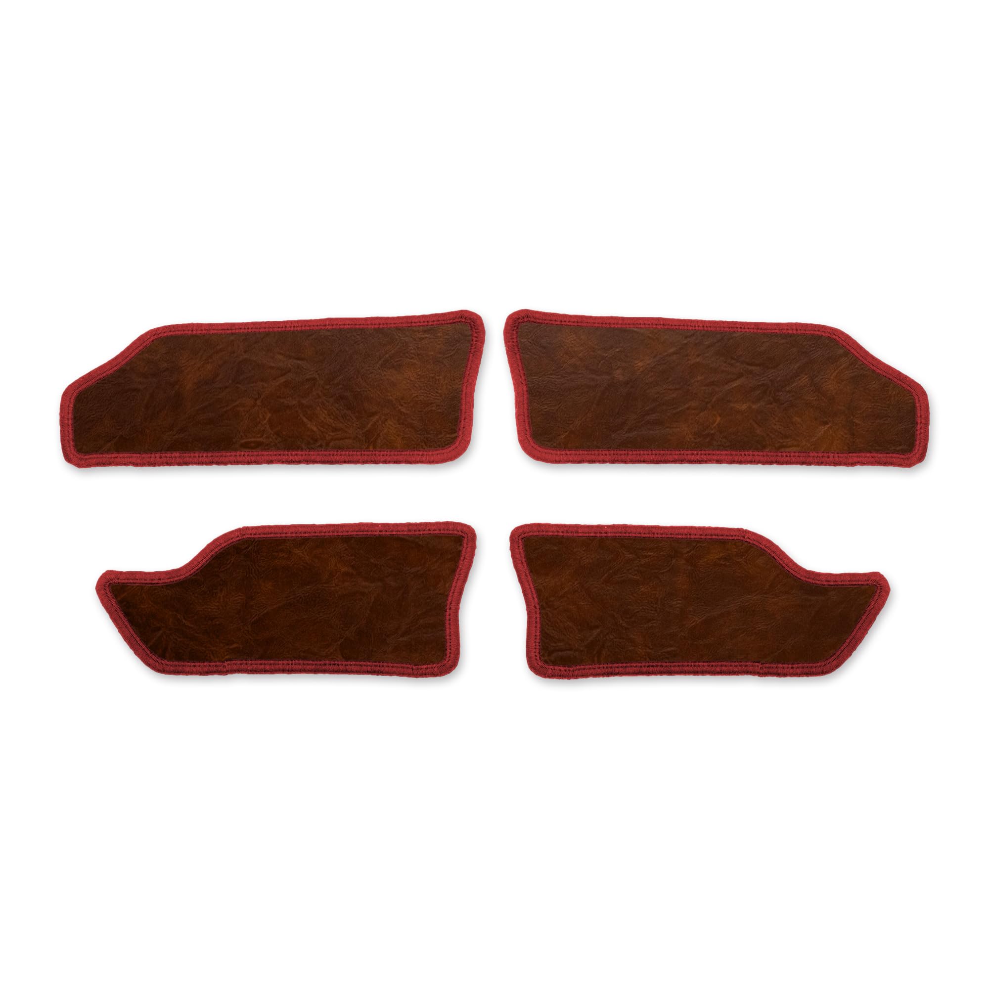 

YOURS Jimny Nomad Dedicated Armrest Covers Kick Made in Protective M (4 Pieces) [Brown Leather/Red] Guards, Japan, Protectors, y706-001brownleatherred