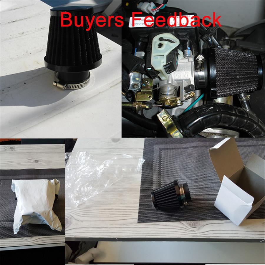 54mm Motorcycle Cone Style Air Filter Large Displacement with Adjustable Clamp