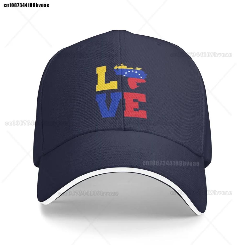 Unisex Women Love Venezuela Map Flag Dad Hat Vintage South America Venezuelan Heritage Versatile Baseball Cap Fit All Size