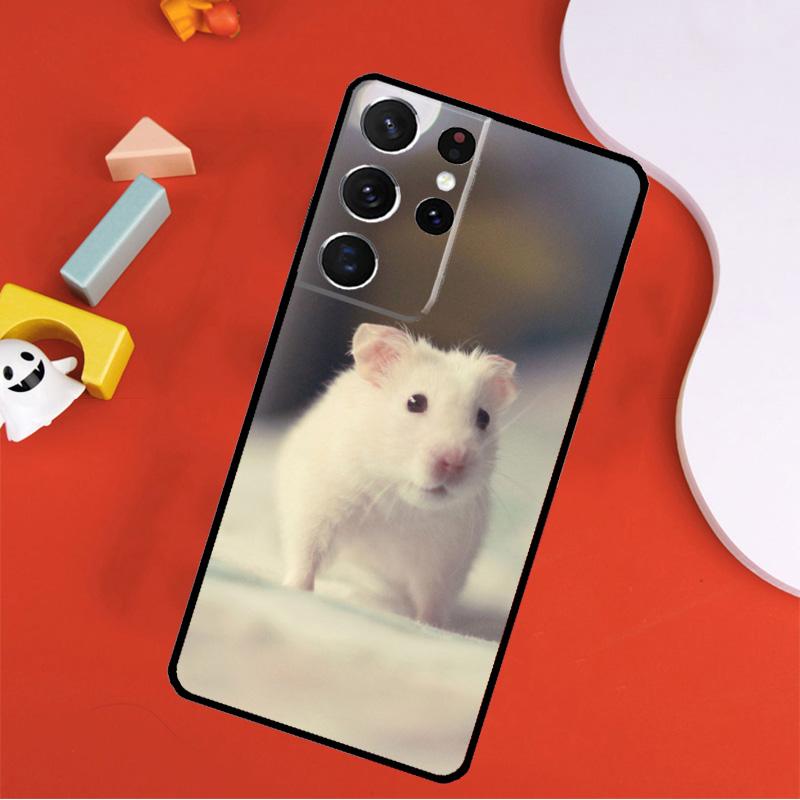 Cute Adorable Hamster Phone Case For Samsung Galaxy S25 Ultra S24 Ultra S9 S10 S20 S21 S22 S24 Plus S23 FE Cover