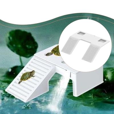 Turtle Basking Aquarium Animal Sink Wharf Tank Accessory for Terrapin Salamanders