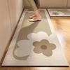 1PC Nordic Style Kitchen Floor Mat - Rubber Sole Machine Washable Rectangular Home Decoration Carpet, Easy To Clean and Durable Floor Mat