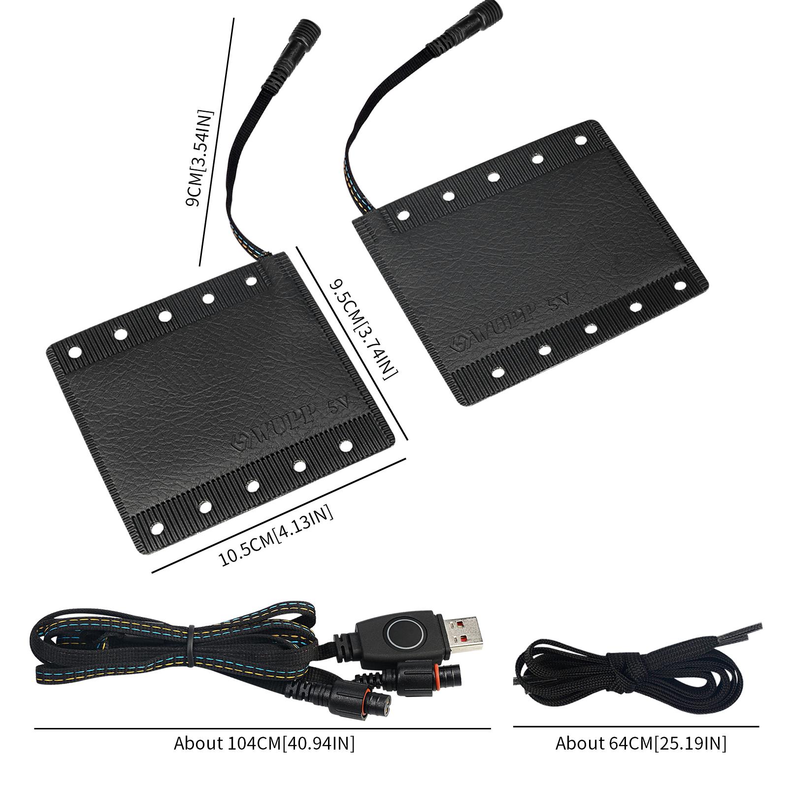 

5 В универсальный руль мотоцикла USB зимний электрический подогрев ручек комплект водонепроницаемый руль квадроцикла скутера комплект для обогрева рук 115*64cm чёрный