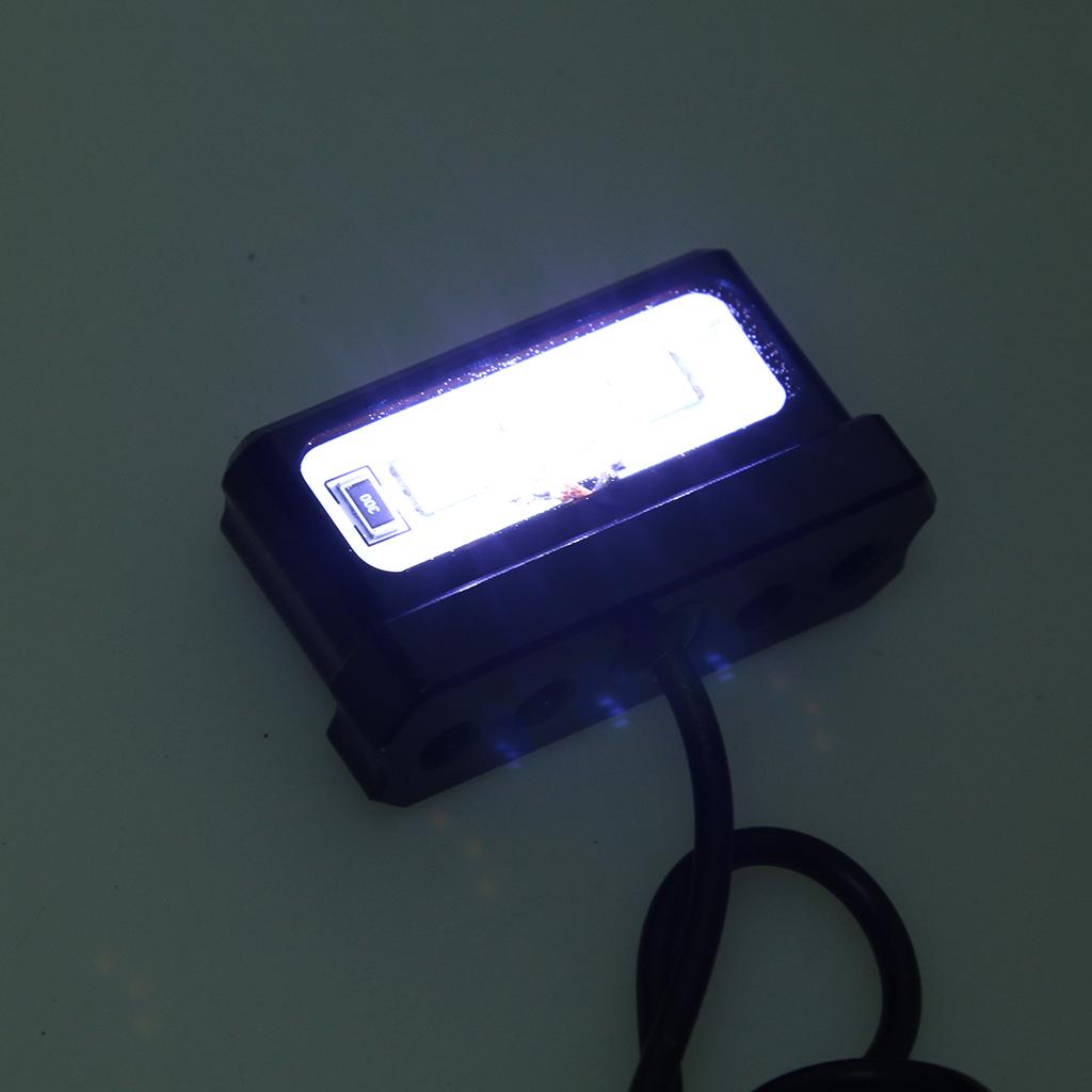 Tail Lamp LED License Plate Light Lamps -3 bright bulb for Kawasaki Z800 R1 R6 MT07 MT09