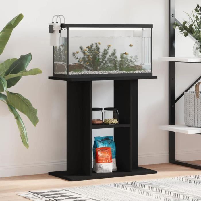 VidaXL Aquarium Stand Black 60x30x60 Cm Engineered Wood 833568