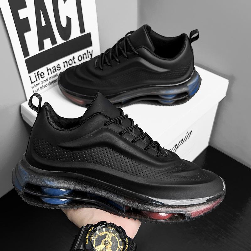 

Кроссовки мужские зимние повседневные папины мужские туфли новые с увеличением роста для бега белые мужские 44 чёрный