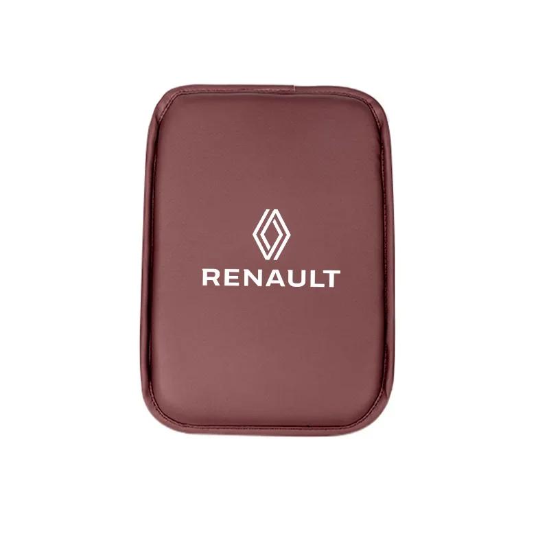 Radkappen für Renault Fluence Latitude Laguna Clio Koleos Megane Espace PU-Leder Auto Armlehnenbox Matte Armlehnenkissen Zubehör