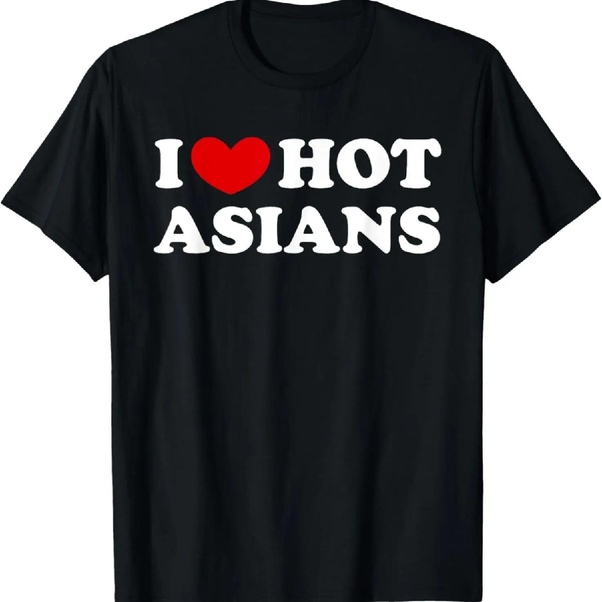 I Love Hot Asians, I Heart Hot Asians T-Shirt XXXXXL разноцветный