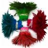 13 Color Natural Chicken 5-6 Inch Strip Strung Rooster Feathers for Craft Supply